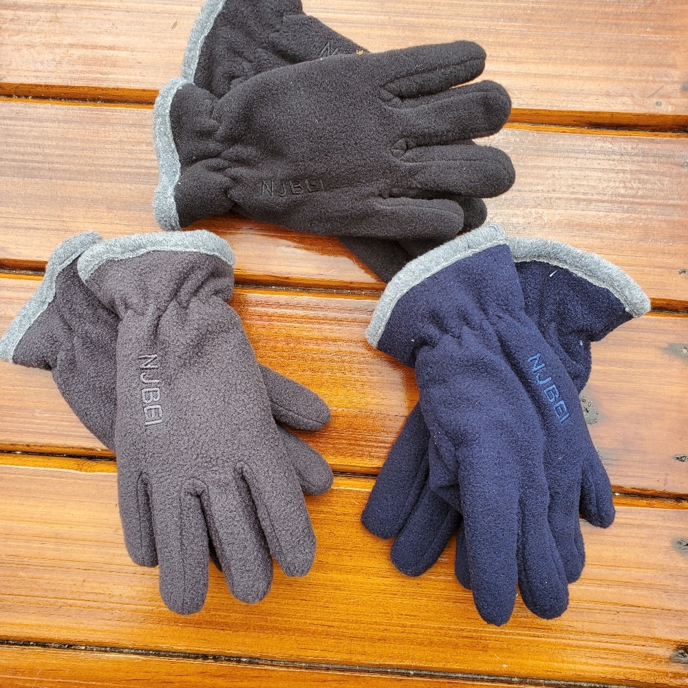 Boys winter gloves set of 3 pairs